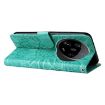 Xiaomi 14 Ultra Green Sunflower Embossed Leather Phone Case - 5