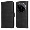 Xiaomi 14 Ultra Flip Leather Phone Case - Classic Calf Texture, Black - 1