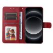 Xiaomi 14 Ultra Red Flip Leather Phone Case - Classic Calf Texture - 4