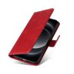 Xiaomi 14 Ultra Red Flip Leather Phone Case - Classic Calf Texture - 6