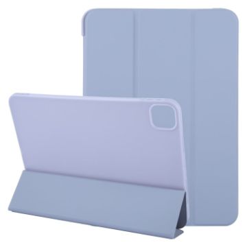 iPad Pro 13 2024 GEBEI Shockproof Leather Case Light Purple Holder - 1