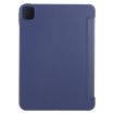 iPad Pro 13 2024 GEBEI Shockproof Leather Case Dark Blue 3-Fold Holder - 3