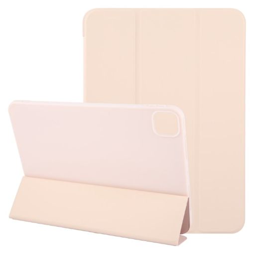 iPad Pro 13 2024 GEBEI Pink Shockproof Leather Flip Case Holder - 1