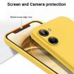 Realme 10 Pro 5G Yellow Liquid Silicone Dropproof Full Coverage Case - 3