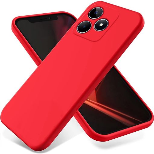 Realme C53/Narzo N53 Red Silicone Dropproof Full Coverage Case - 1