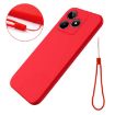 Realme C53/Narzo N53 Red Silicone Dropproof Full Coverage Case - 6