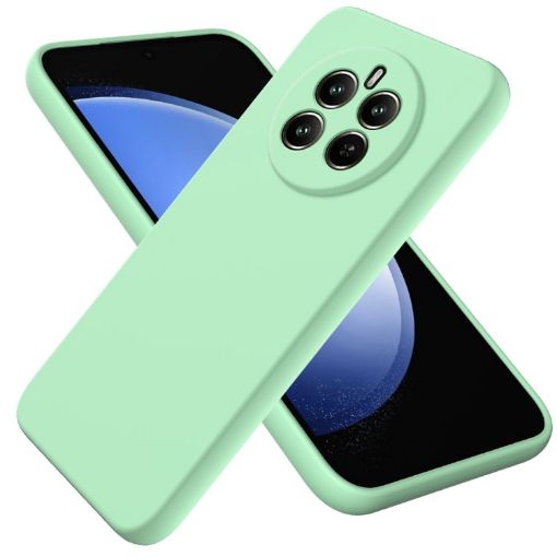 Realme Narzo 70 Green Liquid Silicone Dropproof Phone Case - 1