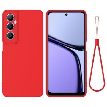 Realme C65 4G Red Liquid Silicone Dropproof Full Coverage Phone Case - 1
