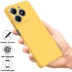 Realme C63/Narzo N63 Yellow Liquid Silicone Dropproof Phone Case - 2