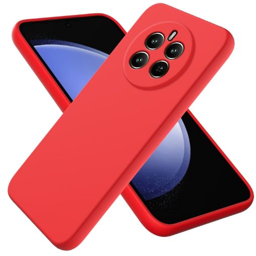 Realme 13/12 4G Red Liquid Silicone Dropproof Full Coverage Case - 1