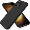 Realme C51s Black Liquid Silicone Dropproof Full Coverage Phone Case - 1