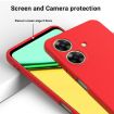 Realme Note 60 Red Liquid Silicone Dropproof Full Coverage Phone Case - 4