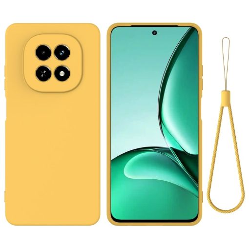 Realme C63/V60 5G Yellow Liquid Silicone Dropproof Phone Case - 1