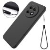 Realme 13+ Black Liquid Silicone Dropproof Full Coverage Phone Case - 2