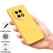 Realme 13+ Yellow Liquid Silicone Dropproof Full Coverage Phone Case - 5
