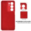 Realme C75 Red Liquid Silicone Dropproof Full Coverage Phone Case - 6