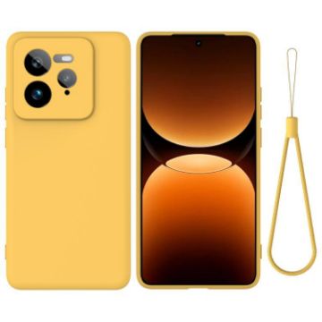 Realme GT 7 Pro Yellow Liquid Silicone Dropproof Phone Case Full Coverage - 1