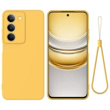 Realme 14x India Yellow Liquid Silicone Dropproof Phone Case - 1