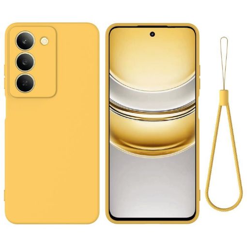 Realme 14x India Yellow Liquid Silicone Dropproof Phone Case - 1