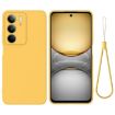Realme C75x Yellow Liquid Silicone Dropproof Full Coverage Phone Case - 1