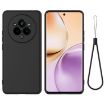 Realme 14 Pro+ Black Liquid Silicone Dropproof Full Coverage Case - 1