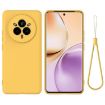 Realme 14 Pro+ Yellow Liquid Silicone Dropproof Full Coverage Case - 1