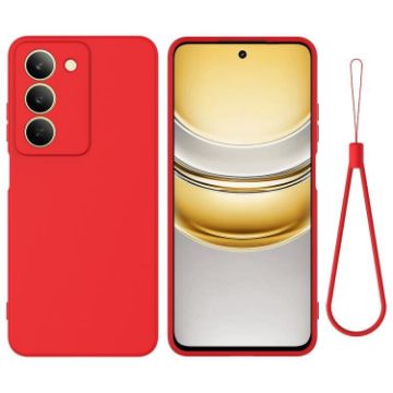 Realme P3x Red Liquid Silicone Dropproof Full Coverage Phone Case - 1