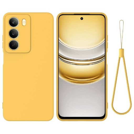 Realm V70/V70s 5G Yellow Silicone Dropproof Full Coverage Phone Case - 1