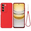 Realm V70/V70s 5G Red Silicone Dropproof Full Coverage Phone Case - 1