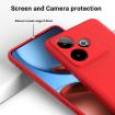 Realme GT 7/GT 7T 5G Red Liquid Silicone Dropproof Phone Case - 4
