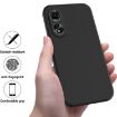 OPPO A78 4G Black Liquid Silicone Dropproof Full Coverage Phone Case - 2