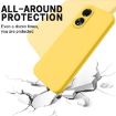 OPPO A58 4G Yellow Liquid Silicone Dropproof Full Coverage Case - 5