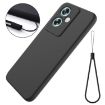 OPPO A79 Black Liquid Silicone Dropproof Full Coverage Phone Case - 2