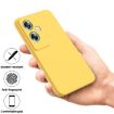 OPPO A79 Yellow Liquid Silicone Dropproof Full Coverage Phone Case - 4