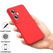 OPPO A79 Red Liquid Silicone Dropproof Full Coverage Phone Case - 4