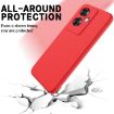 OPPO Reno11 F/F25 Pro Red Liquid Silicone Dropproof Phone Case - 3