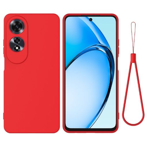 OPPO A60 4G Red Liquid Silicone Dropproof Full Coverage Phone Case - 1
