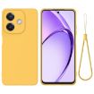 OPPO A3x Yellow Liquid Silicone Dropproof Full Coverage Phone Case - 1