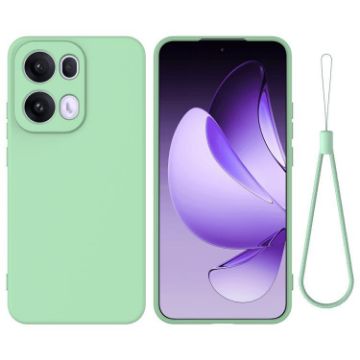 OPPO Reno13 Pro 5G Green Liquid Silicone Dropproof Phone Case - 1