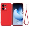 OPPO Reno13 5G Red Liquid Silicone Dropproof Full Coverage Case - 1
