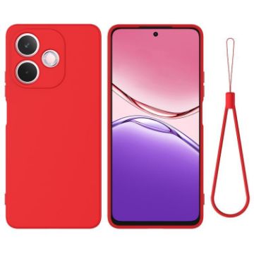 OPPO A5 Pro 4G Red Liquid Silicone Dropproof Full Coverage Case - 1