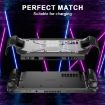 Shockproof Game Console Case for Steam Deck with Holder & Strap (Black+Transparent) - 5