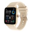T19 Pro 1.96" IP67 Waterproof Smart Watch, Bluetooth Call, Heart Rate, Gold - 1