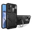 Moto E22/E22i CD Texture Camshield Magnetic Holder Case - Black - 1
