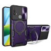 Moto E20/E30/E40 Purple Camshield Magnetic Holder Case - 1