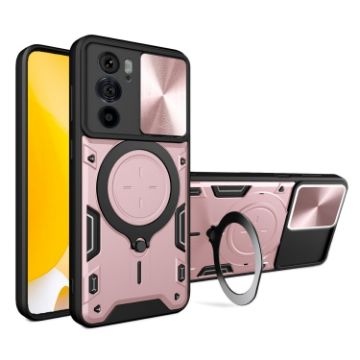Motorola Edge 30 Pro Pink Camshield Magnetic Holder Phone Case - 1