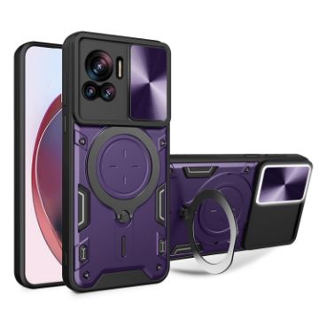 Motorola Edge 30 Ultra Purple Camshield Magnetic Holder Phone Case - 1