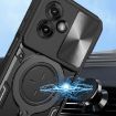 Moto G55 CD Texture Camshield Magnetic Holder Case - Black - 4