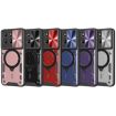 Moto G15 Pink CD Texture Camshield Case with Magnetic Holder - 2