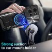 Moto G75 5G CD Texture Camshield Magnetic Holder Case - Black - 6
